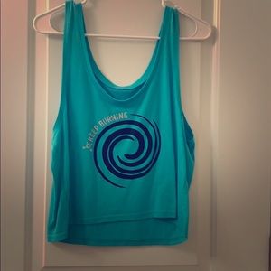 OrangeTheory Turquoise Crop Top
